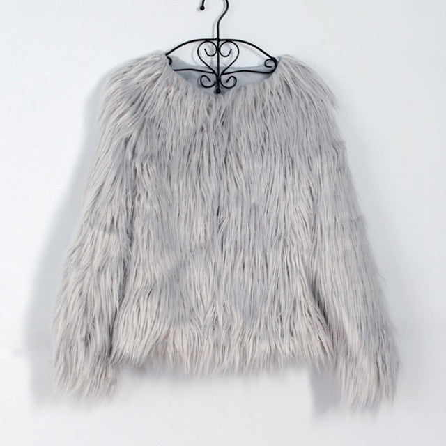 Fluffy Faux Fur Jacket - IBADDIE