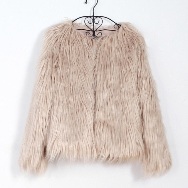 Fluffy Faux Fur Jacket - IBADDIE