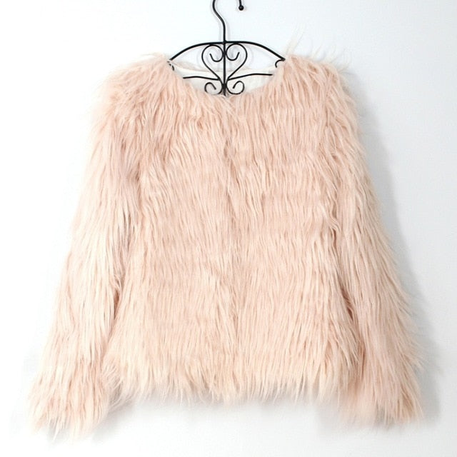 Fluffy Faux Fur Jacket - IBADDIE