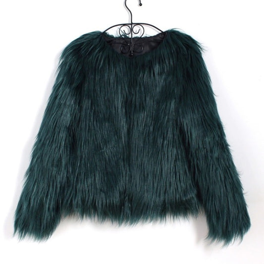 Fluffy Faux Fur Jacket - IBADDIE