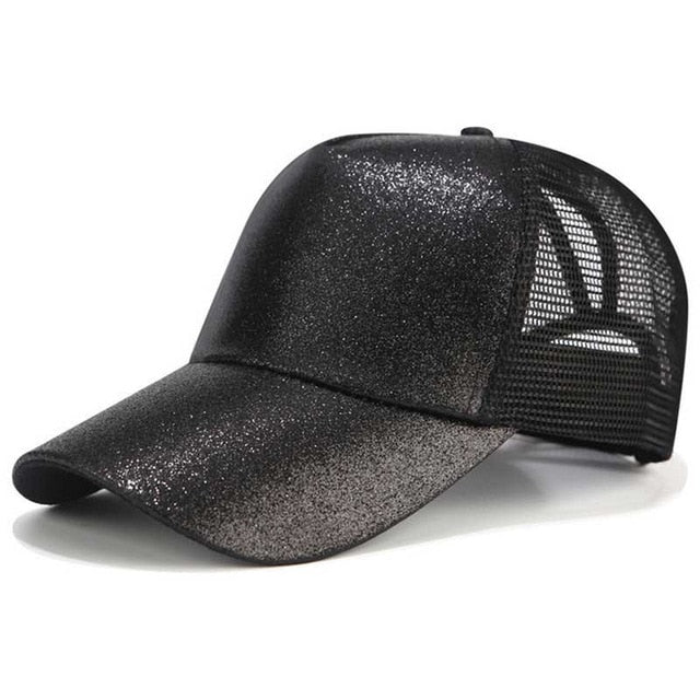 Mesh Ponytail Snapback - IBADDIE