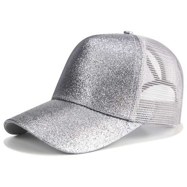 Mesh Ponytail Snapback - IBADDIE