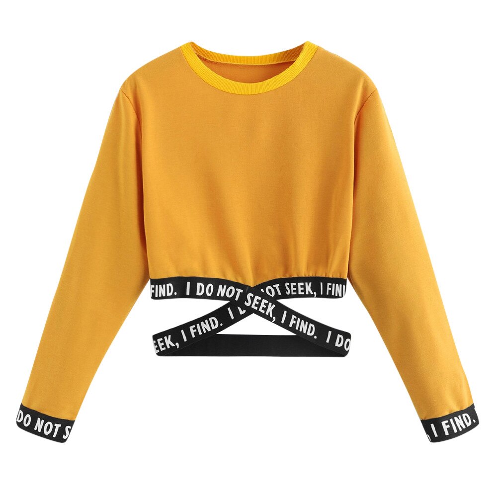 Cropped Criss-cross Sweater - IBADDIE