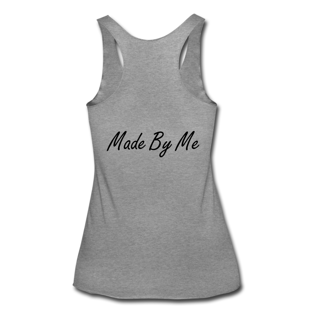 Baddie Racerback Tank - heather gray